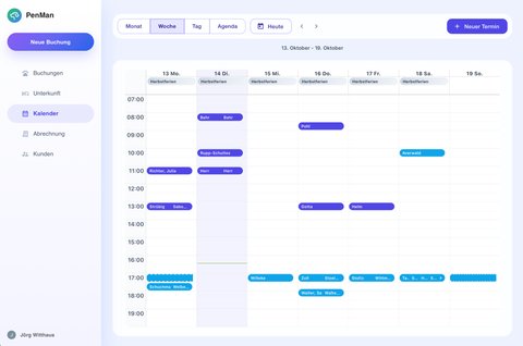Termin- und Ferienkalender für Tierpensionen